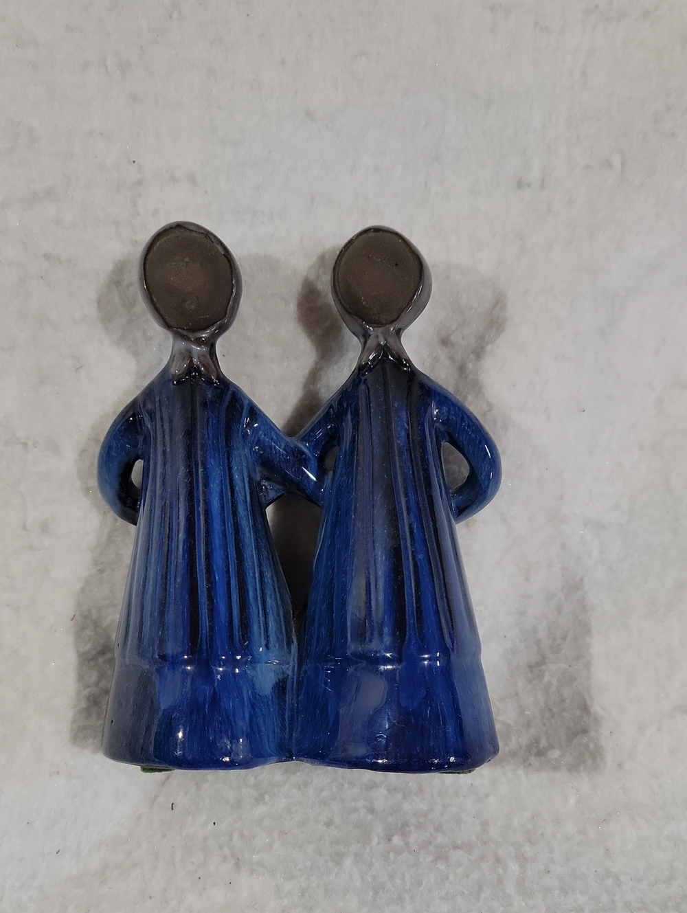 Vintage Handcrafted Elsi Bourelius Blue Ceramic "Sisters" Figurine- JIE Gantofta